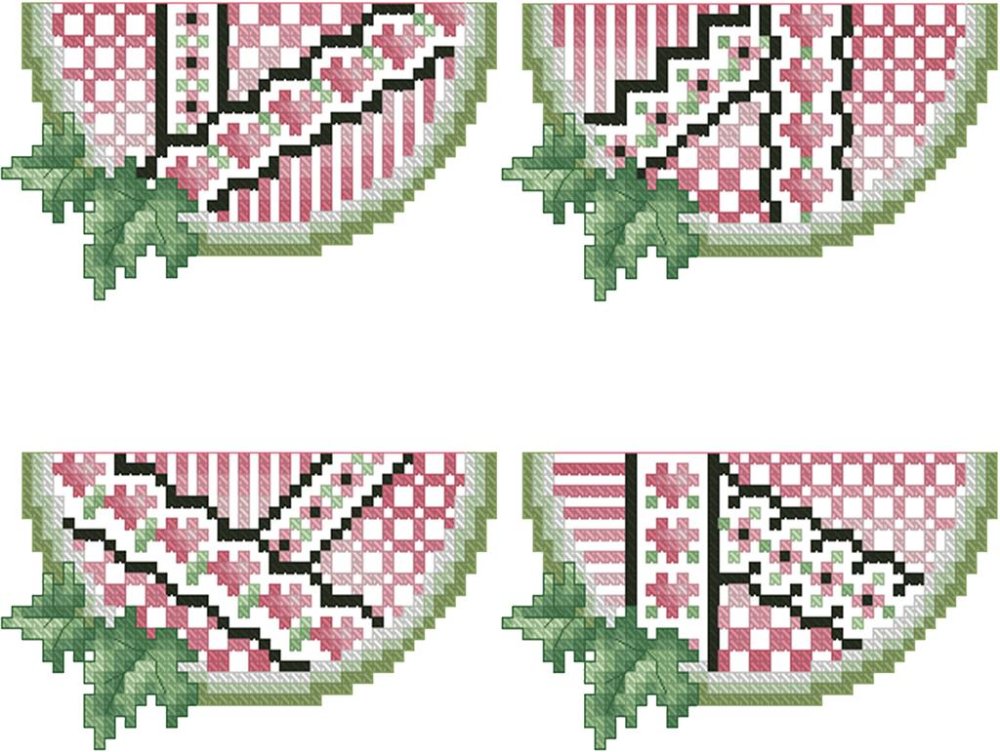 (image for) Crazy Watermelons Ornaments